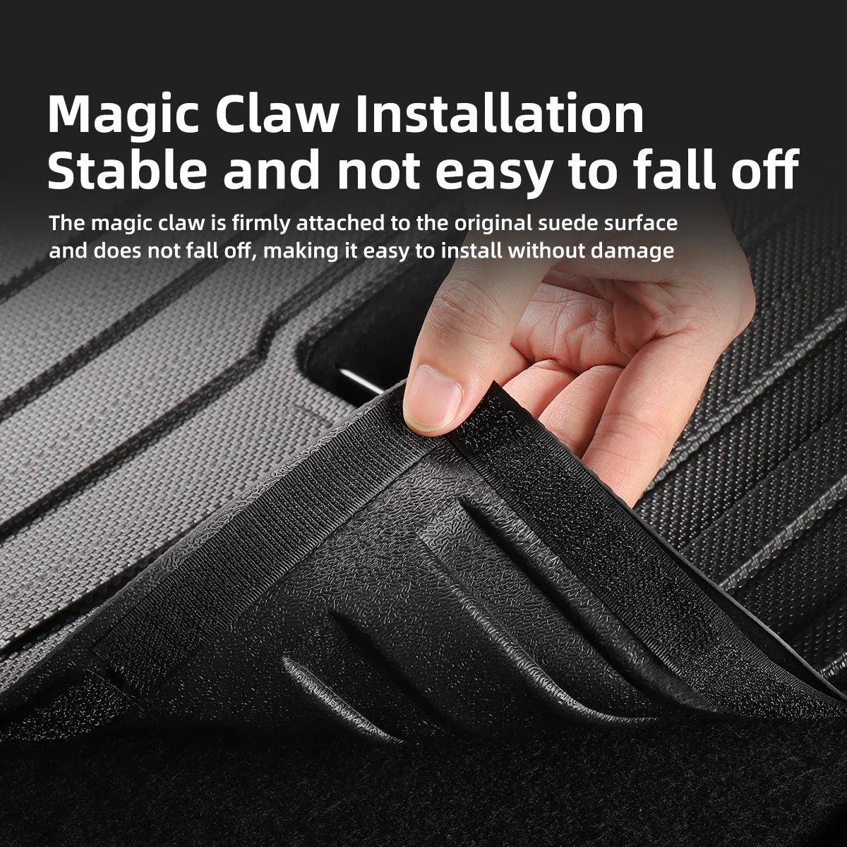 LUCKEASY Tesla Model Y Rear Seat Backrest Protective Pad - Anti-Kick Trunk Mat, Car Interior Accessories for 2021-2024