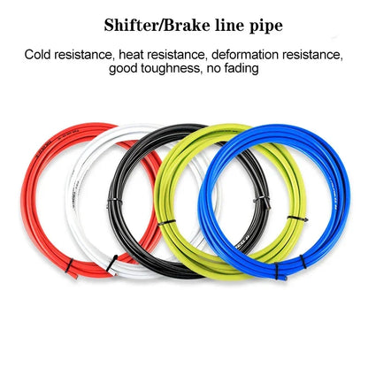RGO Bicycle Brake Cable Housing Set — MTB Mountain Bike Derailleur & Shifter Cable with Caps