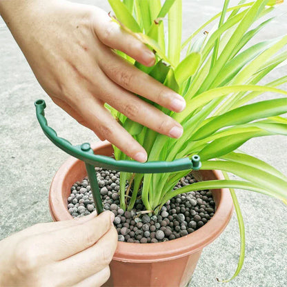 Plastic Garden Plant Support Cage Flower Stand Holder - Semicircle Greenhouse Orchard Fixing Rod - Essential Gardening Bonsai Tool