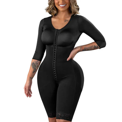 Colombian Full Body Shapewear Bodysuit High Compression Waist Trainer Postpartum & Post-Surgery Body Shaping Slimmer Garment