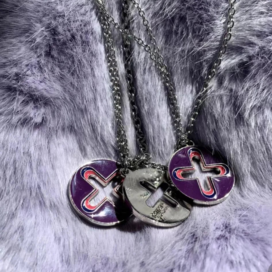 Trendy Hip Hop Dripping Oil Cross Pendant Necklace – Unique Niche Design Jewelry