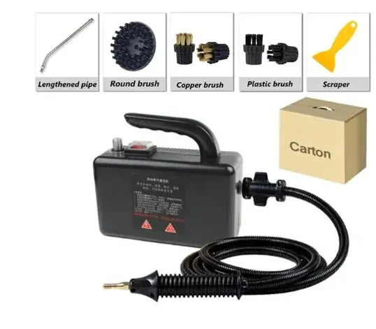 2600W 220V High-Temperature Steam Cleaner - Portable Sterilization Pressure Washer for Home, Car, Kitchen & AC