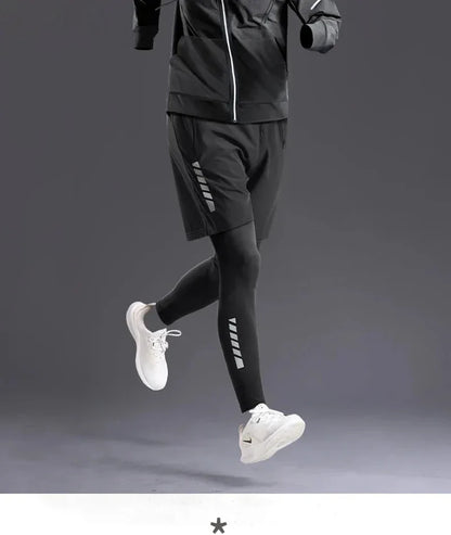 All-Season Men’s Sportswear 5-Piece Set — Tracksuit for Running, Cycling, Fitness & Hiking
