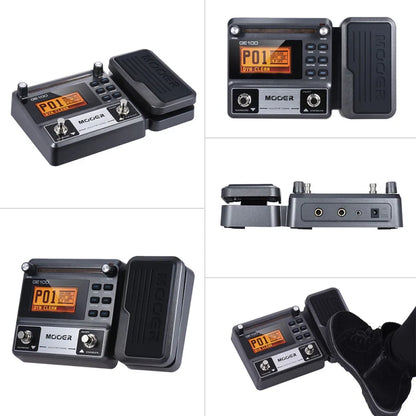 MOOER GE100 Guitar Multi-Effects Processor – Pedal with Loop, Tuner, Tap Tempo, Rhythm, Scale & Chord Lessons