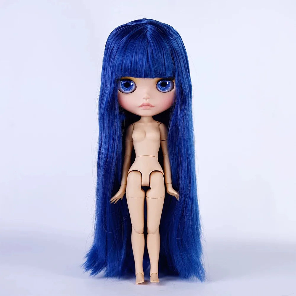 ICY DBS Blythe Doll – 30CM Tan Skin Matte & Glossy Face, Pouting Lips, 19-Joint BJD DIY Costume Doll Gift