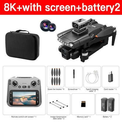 Xiaomi V198GPS Drone with 8K HD Camera – Foldable Brushless Quadcopter with Obstacle Avoidance & Optical ESC Aerial Tech