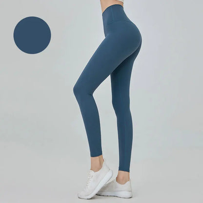 Women's High Waist Seamless Leggings - Naked Feel Push Up Yoga Pants For Fitness, Running & Gym Training