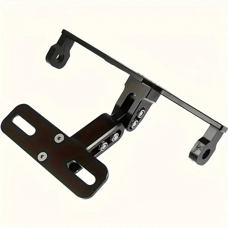 Motorcycle Rear License Plate Mount — Aluminum Alloy Bracket, Universal Motorcycle Accessory & Modification Part