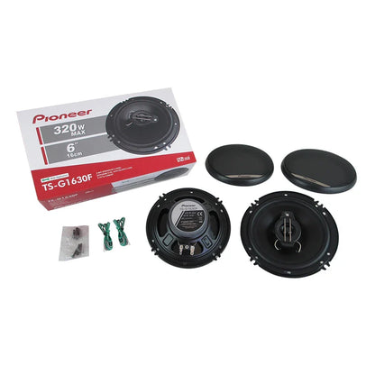6 Inch 640W 3-Way Universal Car Coaxial Speakers - Full Range HiFi Auto Stereo with Non-Destructive Installation