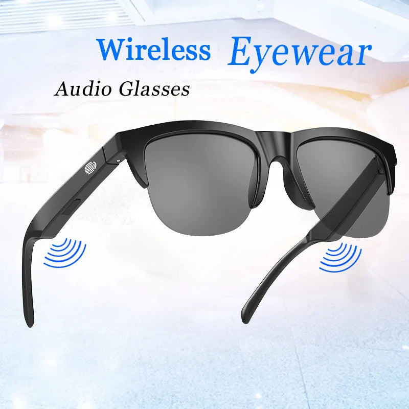 Smart Wireless Bluetooth Glasses – Sunglasses with Built-in Microphone, Speakers, Touch & Voice Assistant for Men & Women