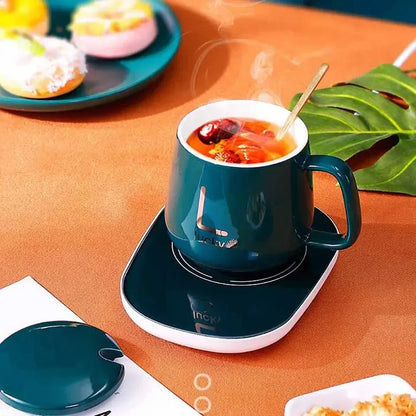 55℃ Coffee Mug Warmer Pad – USB Electric Cup Heater & Coaster for Tea, Milk, Water – Home & Office Use
