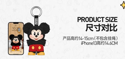 Pop Mart Mickey Family Keychain Series — Cute Vinyl Doll Blind Box, Anime Figure Decoration, Custom Kid Gift