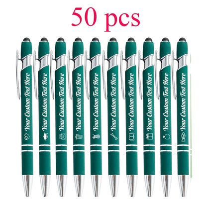 Customized Ballpoint Pen with Stylus - Personalized Metal Name & Logo Pen for Business, Graduation & Gifts