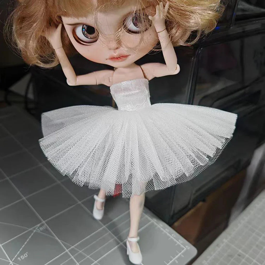 Chest Wrap Wedding Dress Skirt – Blythe, Licca, Azone OB22/OB24 Doll Dress-Up Accessories
