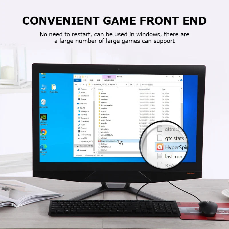 Hyperspin HDD with 100,000+ Retro Games – Portable Game Hard Drive for PS4/PS3/PS2/Wii/WiiU/SS/N64, Compatible with Windows 7/8/10