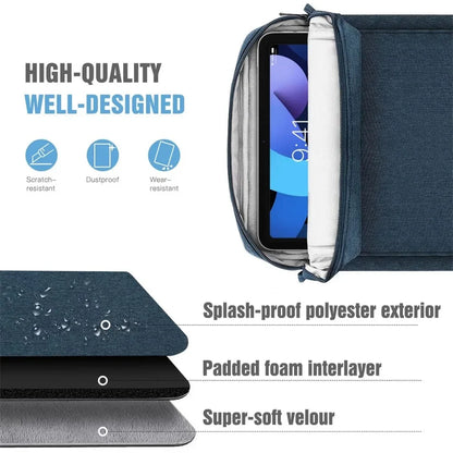 Shockproof Tablet Sleeve Bag with Shoulder Strap - Compatible with iPad, Samsung Galaxy Tab, and Xiaomi Redmi Pad