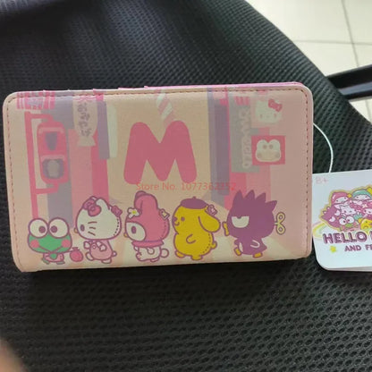 2024 Sanrio Hello Kitty Loungefly Purse – Pink Double Fold Clutch, Women's Birthday Gift & Card Coin Bag