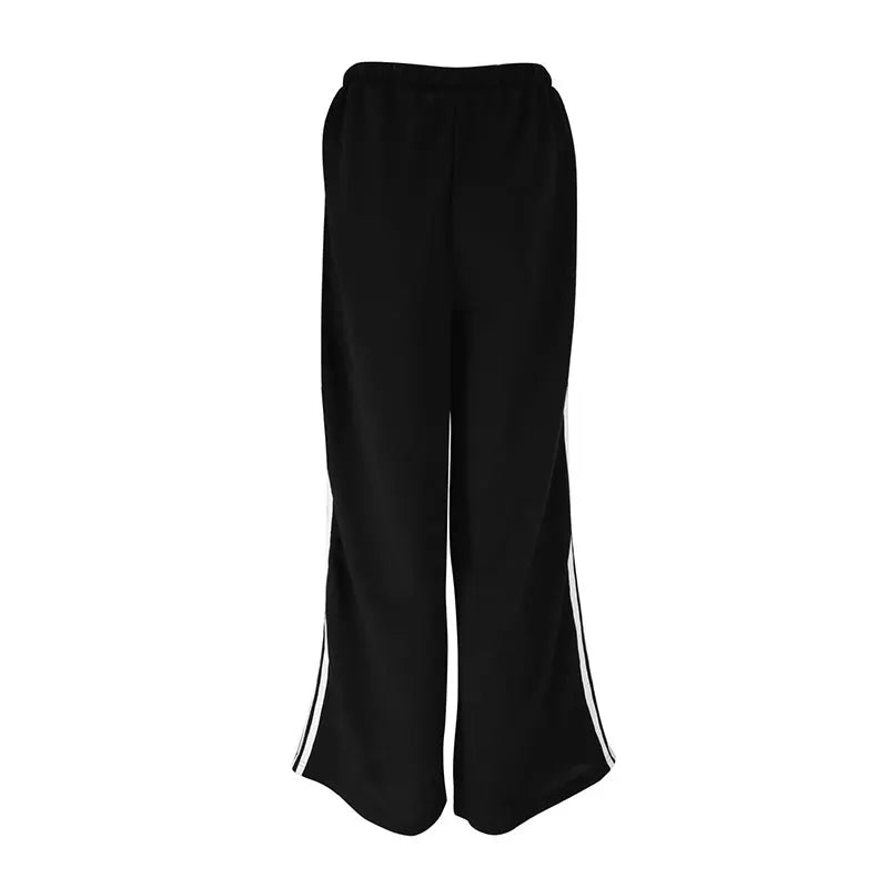 New Women’s Summer Pants – Versatile Straight Loose Casual Slim Streetwear Trousers with Stripes