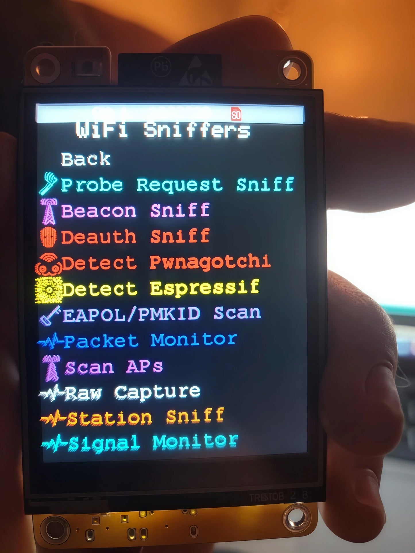 Marauder Mar-x-Auder ESP32 Device — Wi-Fi & Bluetooth Security Tool for Offensive and Defensive Wireless Testing