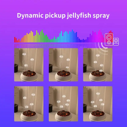 Dynamic Jellyfish Air Humidifier 250ml – Essential Oil Diffuser with 7 Color LED Night Light & Remote Control for Bedroom
