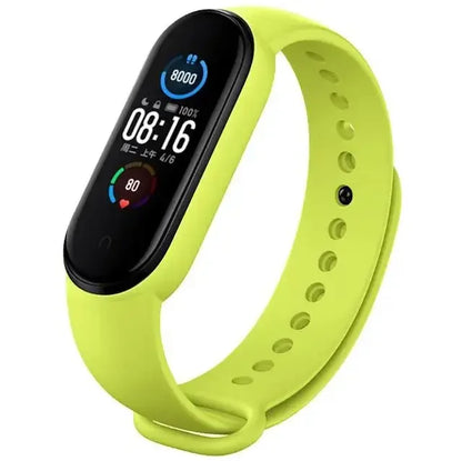 Silicone Watch Strap for Xiaomi Mi Band - Adjustable Replacement Wristband for Mi Band 3 4 5 6 7 Smartwatch