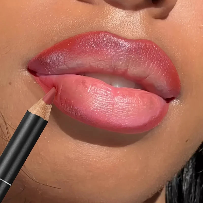 Luxury Matte Lip Liner – Long-Lasting Smooth Lip Pencil for Precise Outline & Full Coverage, Versatile Shades