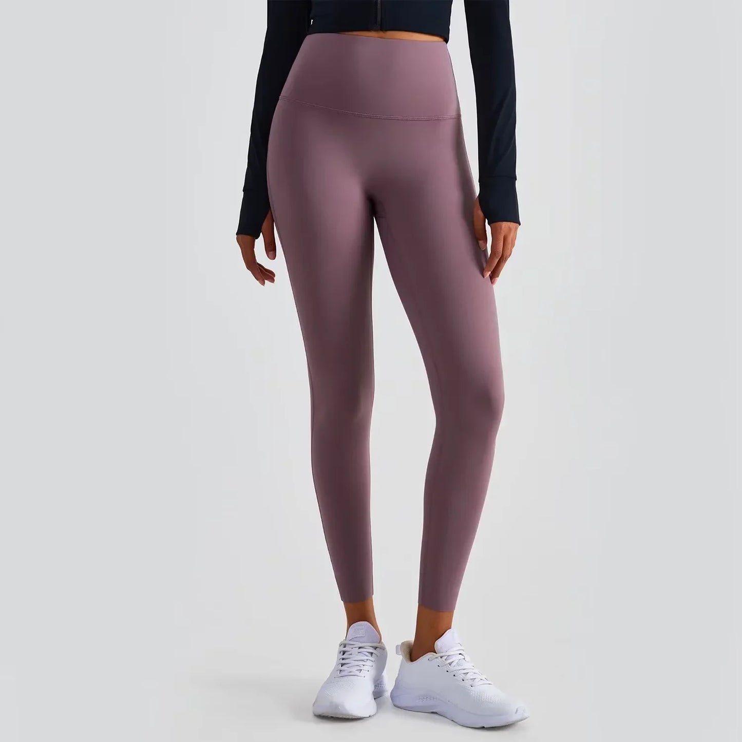 Women’s Lycra Four-Way Stretch Yoga Pants – High Waist Seamless Sports Leggings, T-Line Free Gym Fitness Wear