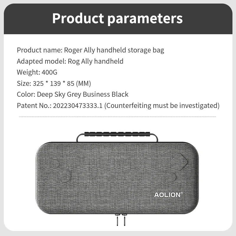 Aolion Protective EVA Storage Case for ASUS ROG Ally – Portable Travel Carry Bag for Game Console & Accessories