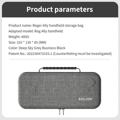 Aolion Protective EVA Storage Case for ASUS ROG Ally – Portable Travel Carry Bag for Game Console & Accessories