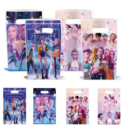 10PCS Demon Hunter’s Delve Kids’ Birthday Candy Bags – Anime Party Supplies