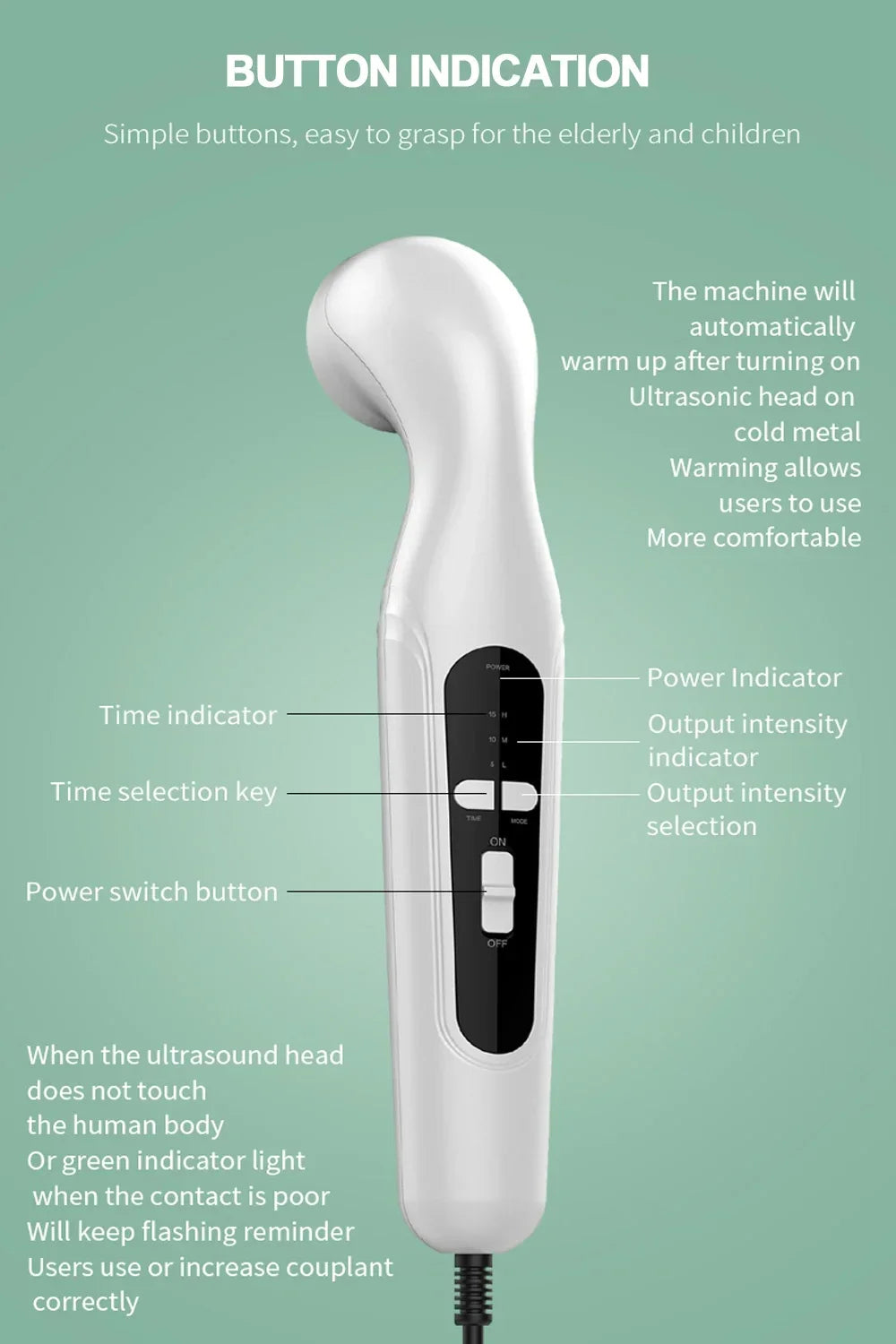 Ultrasound Physiotherapy Device – Pain Relief Massager & Muscle Stimulator for Arthritis & Physical Therapy