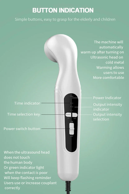 Ultrasound Physiotherapy Device – Pain Relief Massager & Muscle Stimulator for Arthritis & Physical Therapy