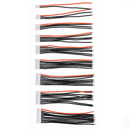 5pcs JST-XH 22AWG Silicone Wire Extension – Lipo Balance Charger Cable for RC Batteries (1/2/3/4/5/9S)