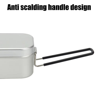 Ultralight Camping Tableware & Cookware Set - Lunch Box, Cooking Pots, Outdoor Cutlery, Picnic & Hiking Kitchen Accessories