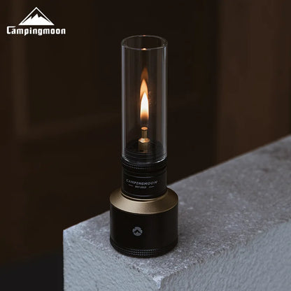 CAMPINGMOON Inflatable Aluminum Can Candle Light Set — Portable Camping & BBQ Atmosphere Lanterns