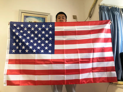 SKY USA Flag 90x150cm – High-Quality Double-Sided Printed Polyester Stars & Stripes American Flag