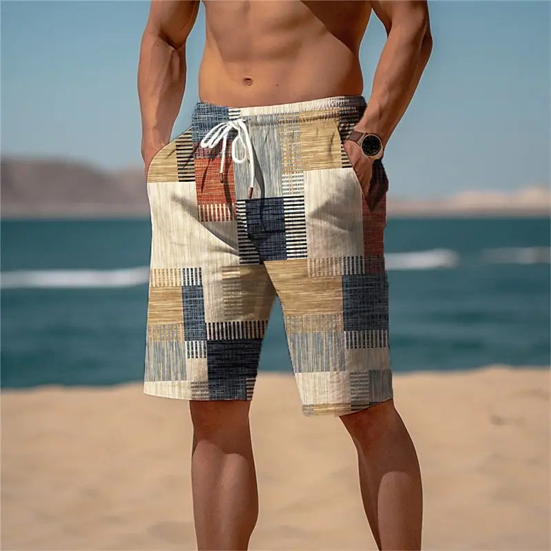 3D Anime Board Shorts - Quick-Dry Unisex Beach & Swimming Shorts for Men and Women