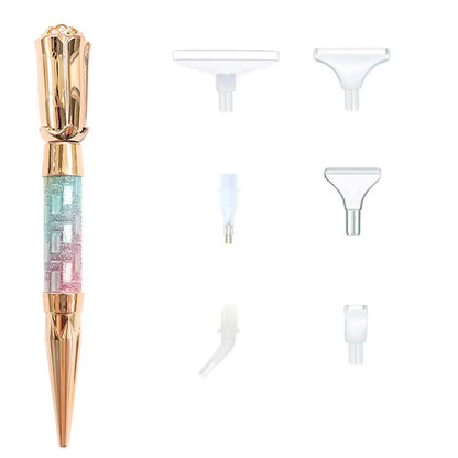 5D Diamond Painting Pen Kit – Glitter Sparkle Point Drill Pens for Cross Stitch, Embroidery, DIY Crafts & Nail Art