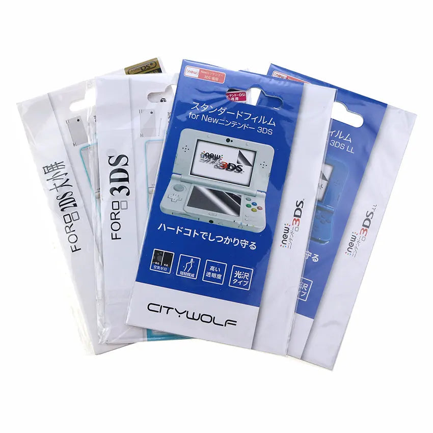 JCD Clear LCD Screen Protector Film for NDS, DSi, 2DS, 3DS XL/LL & New 3DSXL/LL