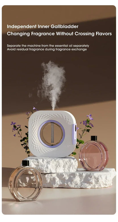 Smart Aroma Diffuser & Air Purifier - Digital Display, 4 Gears, USB Charging, Wall Mount or Tabletop for Living Room