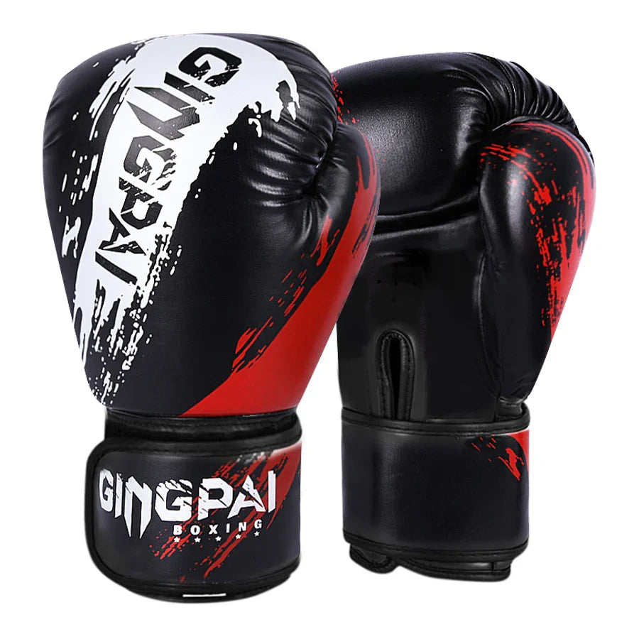 Adult Boxing Gloves - Comfortable Adjustable Punching & Sparring Mitts for Men - Black, Red, Blue Hand Protector