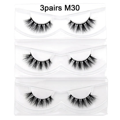 Visofree 13mm 3D Mink Eyelashes – Natural Long Handmade Cruelty-Free False Lashes for Makeup G04