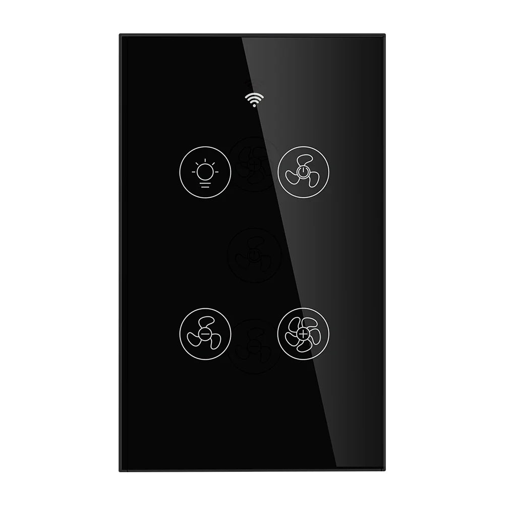 WiFi RF Smart Ceiling Fan Light – 2/3 Way Control, Speed Control, Smart Life/Tuya App, Alexa & Google Home Compatible