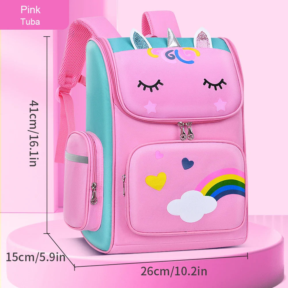 Children’s School Backpack | Cute Waterproof Lightweight Bag for Elementary Students, Grades 1-6, Ages 6-12