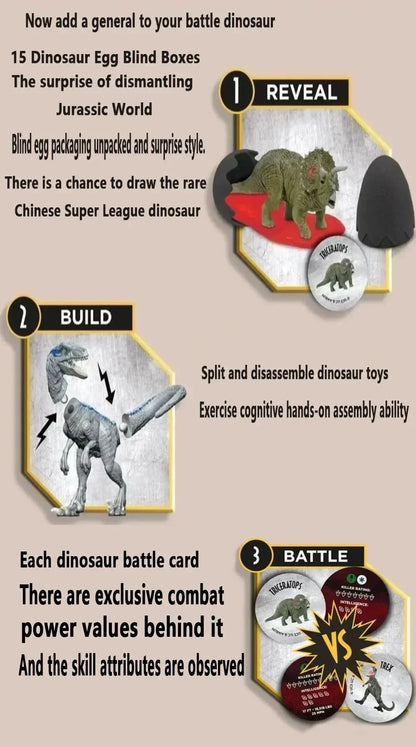 Jurassic World Captive 3 Clash Edition Dinosaur Egg Blind Box — 10cm Mini Slime Surprise, Full Box Collection