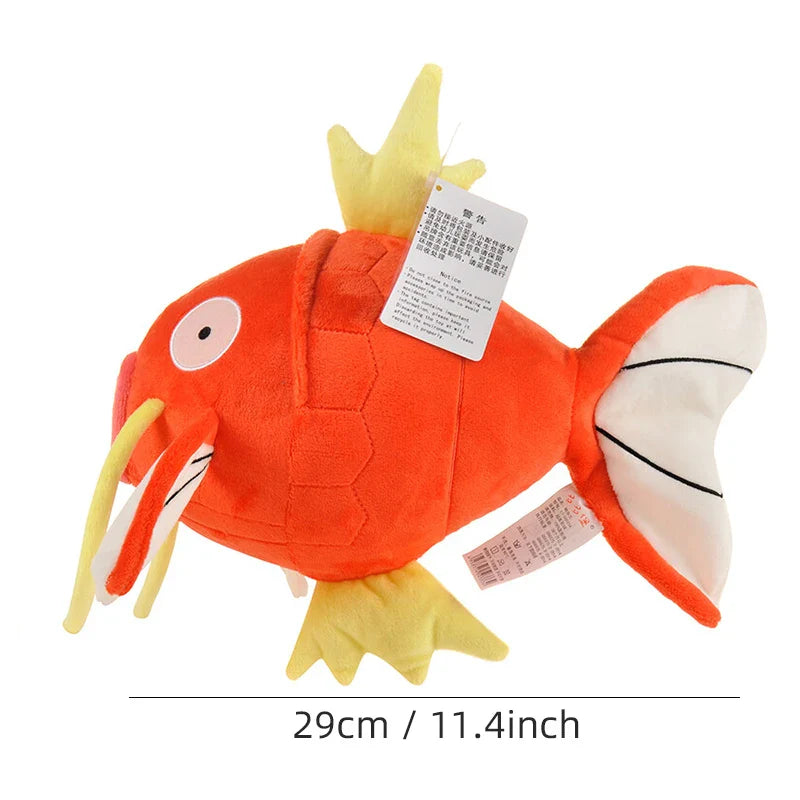 Pokemon Kawaii Magikarp Plush Toy – Cute Cartoon King of Carp Stuffed Doll Pillow Gift for Kids and Friends