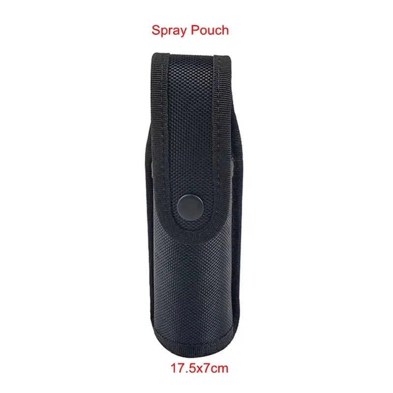 Tactical Duty Pouch - MOLLE Handcuff, Flashlight, Baton & Walkie Talkie Holder Case