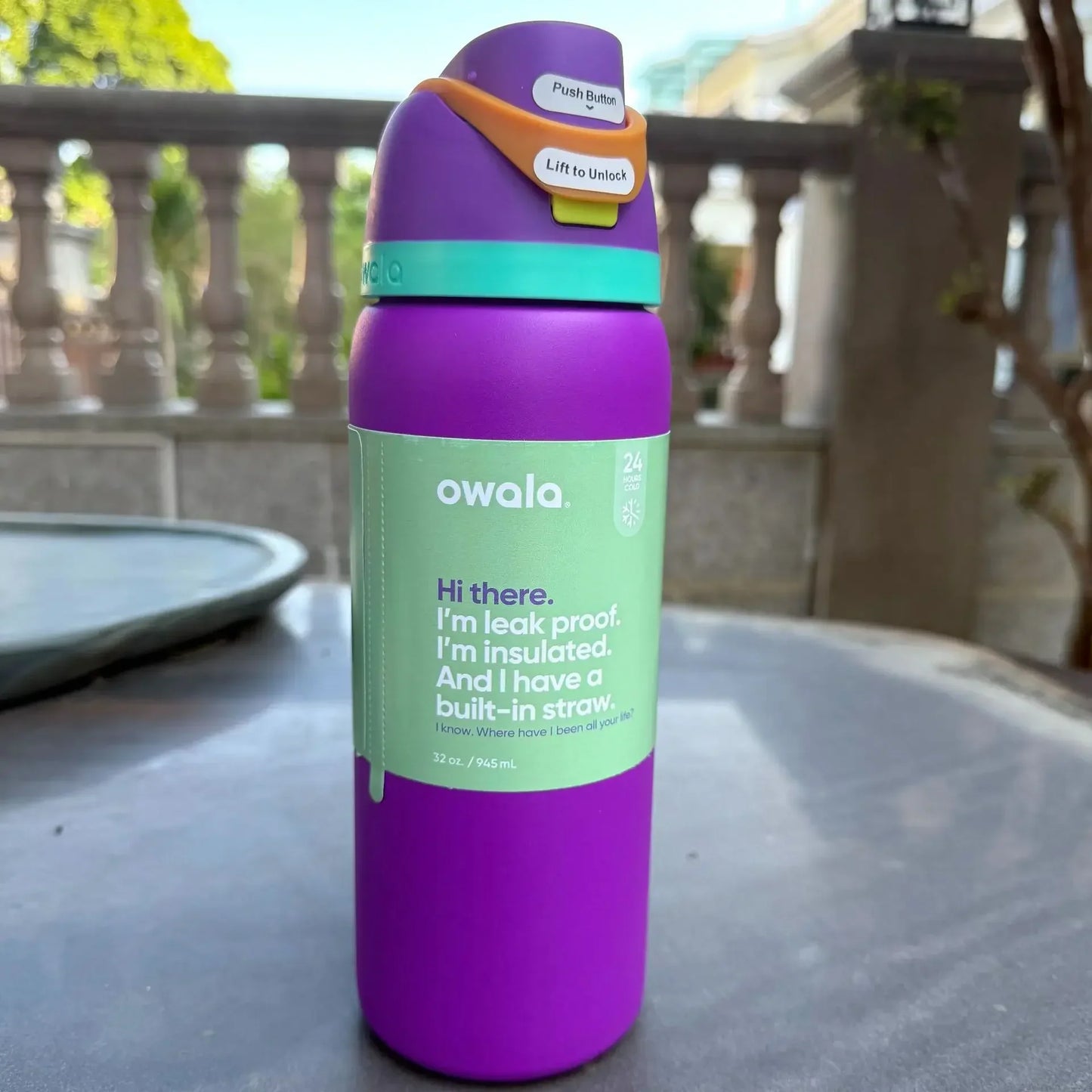 Owala Cup Vacuum Flask – Stainless Steel Thermal Mug for Hot & Cold Drinks, Coffee Tumbler & Thermos