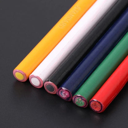 C90C 6-Color Markers for Metal & Fabric – Graph Peel-Off Grease Wax Pencils