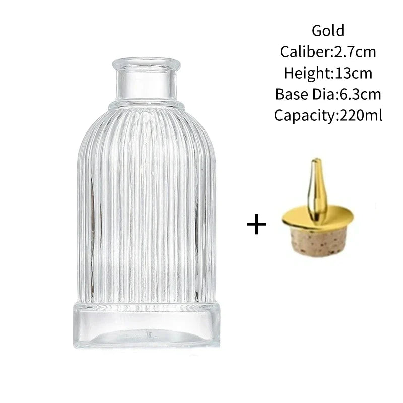 Vintage Glass Cocktail Bitters Bottles — Stainless Steel Cap Seasoning & Bar Accessories for Kitchen & Bartender Use